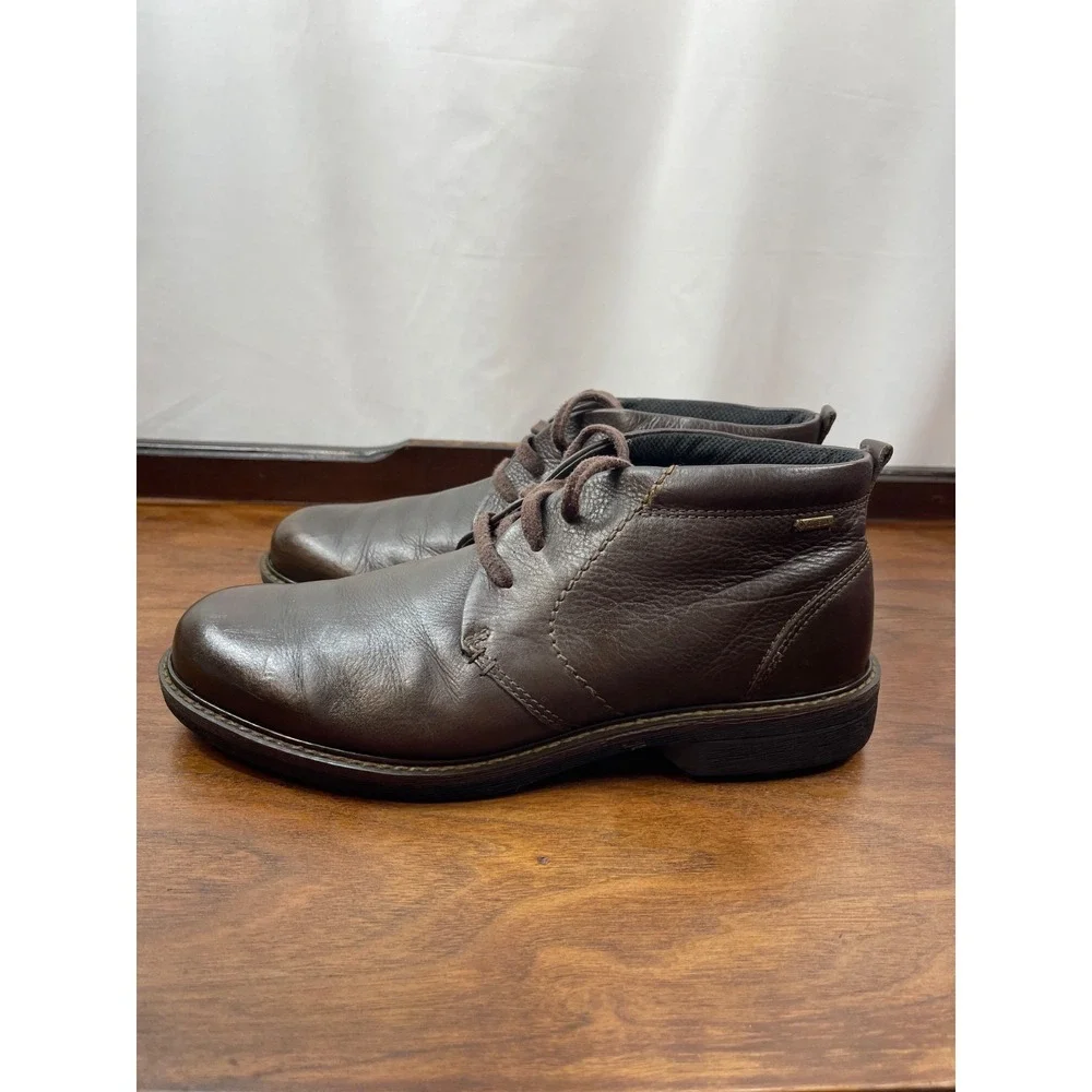 ECCO Turn Gore-Tex Men's Dark Brown Full Grain Leather Chukka Boots EU 43/US 10